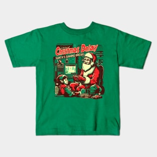 Christmas Delay, Santa's Gaming Break! Kids T-Shirt